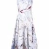 Alexander McQueen marbled flared midi dress