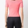 Alexander McQueen cold-shoulder knitted top