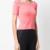 Alexander McQueen cold-shoulder knitted top
