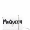 Alexander McQueen logo-print quilted shoulder bag
