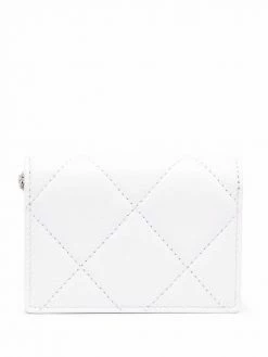 Alexander McQueen logo-print quilted shoulder bag