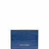Alexander McQueen crocodile-embossed logo leather cardholder