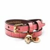 Alexander McQueen Small Skull embossed-crocodile leather belt