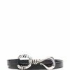 Alexander McQueen hook-buckle leather belt