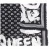 Alexander McQueen logo-print skull scarf
