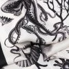 Alexander McQueen sea life-print silk scarf