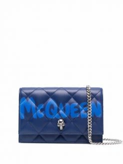 Alexander McQueen Small Skull quilted leather bag
