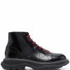 Alexander McQueen patent leather ankle boots