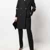 Alexander McQueen Spiral zip double breasted coat