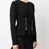 Alexander McQueen zip detail peplum top