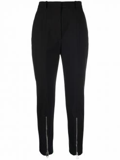 Alexander McQueen cropped zip-detail trousers