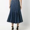 Alexander McQueen Fluted denim skirt 8 Alexander McQueen fluted denim skirt
