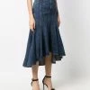 Alexander McQueen Fluted denim skirt 7 Alexander McQueen fluted denim skirt
