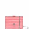 Alexander McQueen crocodile-embossed chain-strap purse