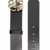Alexander McQueen Seal Logo leather belt