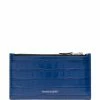 Alexander McQueen Small Skull crocodile-embossed leather wallets