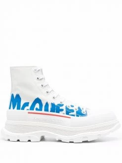 Alexander McQueen logo-print high-top sneakers
