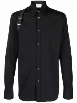 Alexander McQueen long-sleeve harness-detail shirt