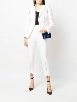 Alexander McQueen zip-detail cropped trousers