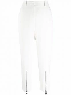 Alexander McQueen zip-detail cropped trousers
