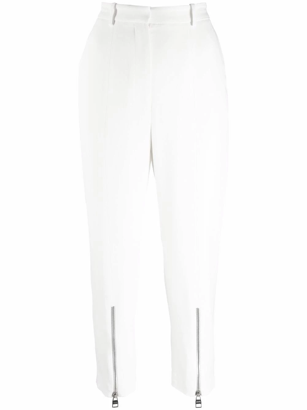 Alexander McQueen Zip detail cropped trousers 1 Alexander McQueen zip-detail cropped trousers