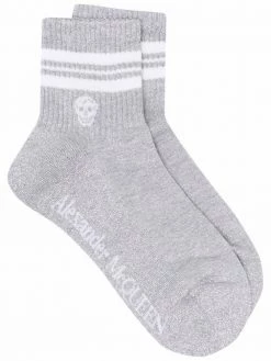 Alexander McQueen logo-printed socks