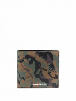 Alexander McQueen camouflage-print leather wallet