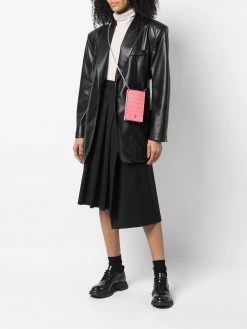 Alexander McQueen skull-stud leather phone bag