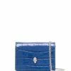 Alexander McQueen crocodile effect purse