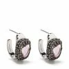 Alexander McQueen jewelled enamel earrings