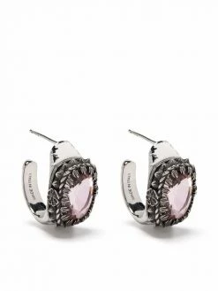 Alexander McQueen jewelled enamel earrings