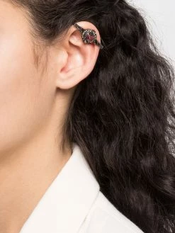 Alexander McQueen jewelled engraved ear cuff