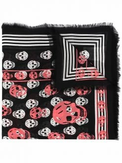 Alexander McQueen Classic Skull Biker scarf